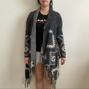 LF | Wool Cardigan with Fringe